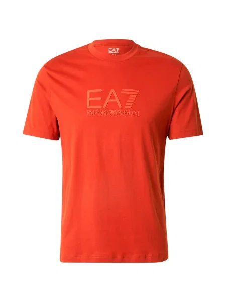 Pánske tričko Emporio Armani Visibility Cotton Crew rooibos tea oranžová