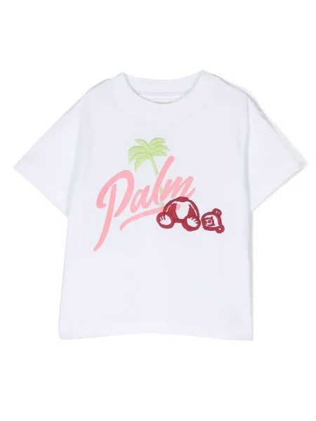 Dětské tričko Palm Angels bílé