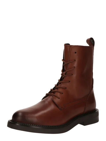 GEOX Šnurovacie členkové čižmy SERILDA' hnedá