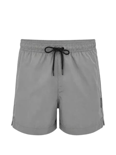 Slip de baie Karl Lagerfeld cu imagine cu cordon gri