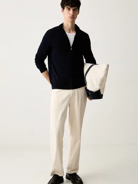 Trussardi cardigan pentru bărbați cu vâscoză