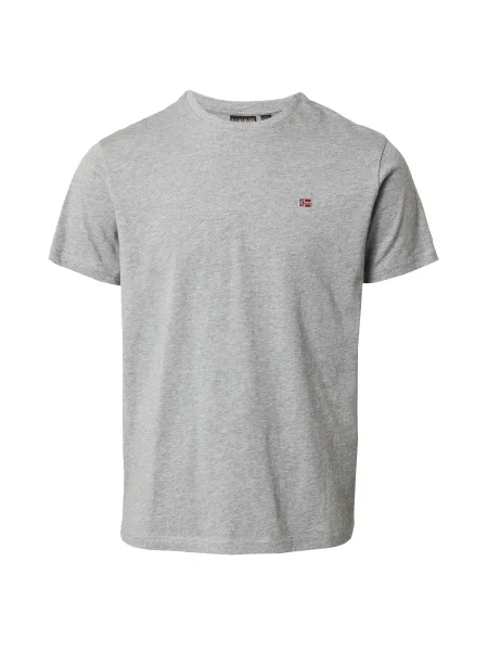 NAPAPIJRI Tricou SALIS bleumarin / gri amestecat / roșu carmin alb