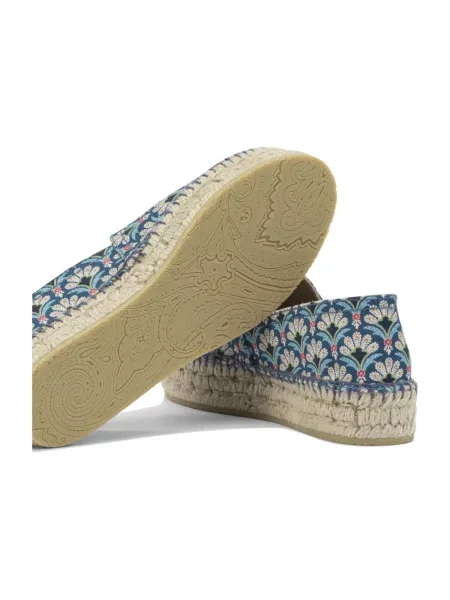 Espadryle Etro płócienne niebieskie