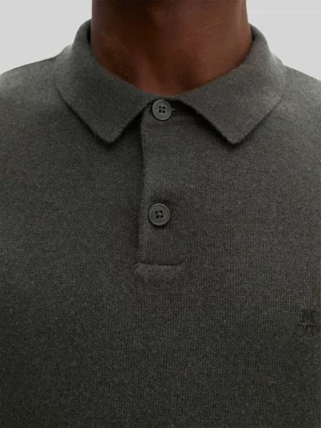Sweter o kroju regular fit z mieszanki bawełny i żywej wełny Marc O'polo