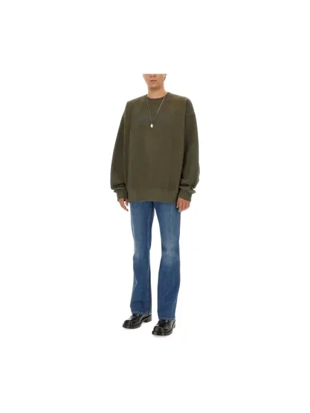 Bluza Alexander Mcqueen z logo zielona