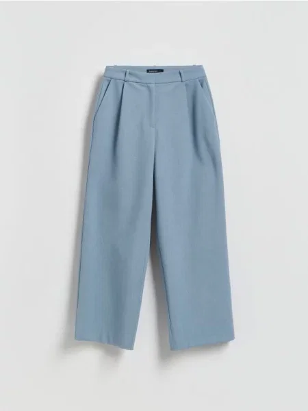 Reserved Spodnie z dodatkiem niebieski