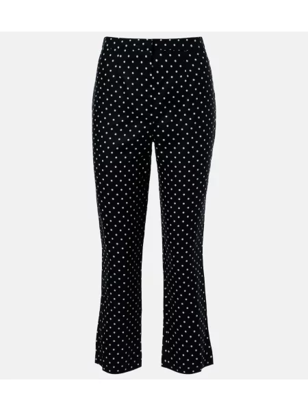 Pantaloni Faithfull de in cu buline negru