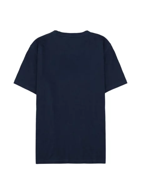 Tricou Boss din jerseu cu autograf albastru