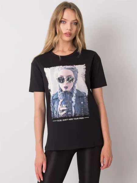 Majica Fashionhunters črna