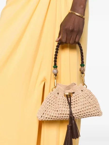 Geantă shopper Jimmy Choo maro