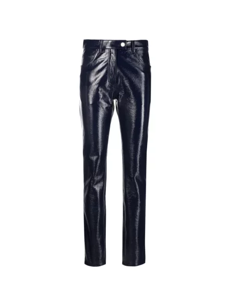 Skinny spodnie Courreges z 5 kieszeniami czarne