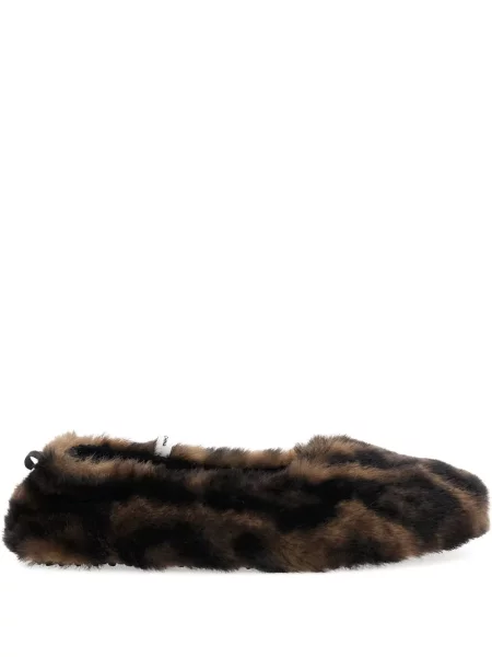 Balerinki Apparis z nadrukiem brązowe