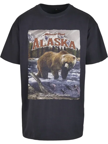 Alaska Vintage oversize námořnické tričko šedé