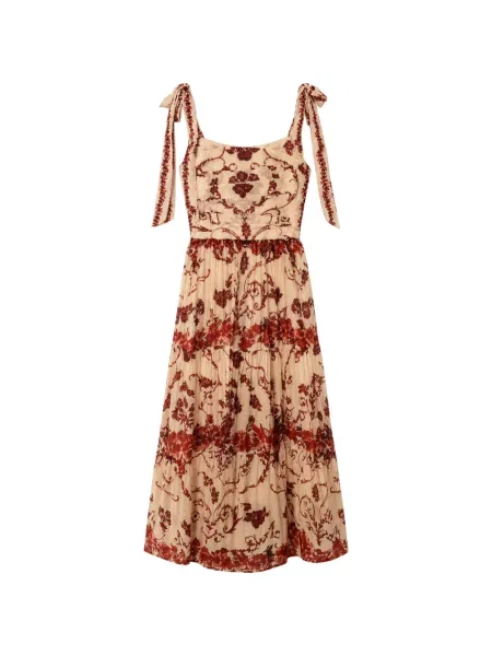 Rochie midi Alice + Olivia cu model floral cu imagine