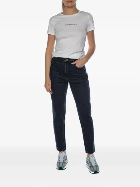 Tricou One Teaspoon cu imagine alb
