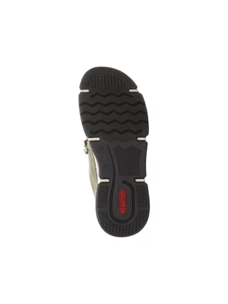 Sneakersy Rieker skórzane zielone