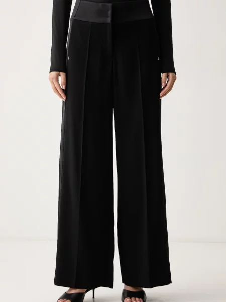 Patrizia Pepe pantaloni straight pentru femei negru
