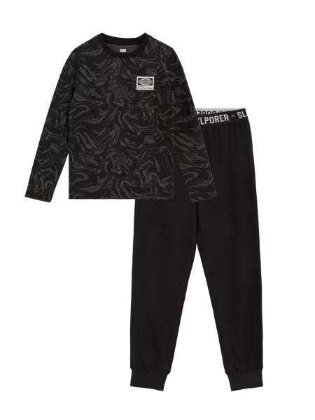 WE Fashion Pijamale gri negru