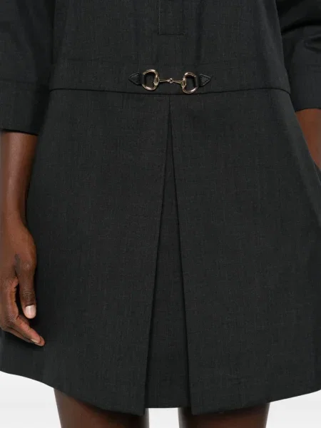 Rochie tip cămașă Gucci de costum gri