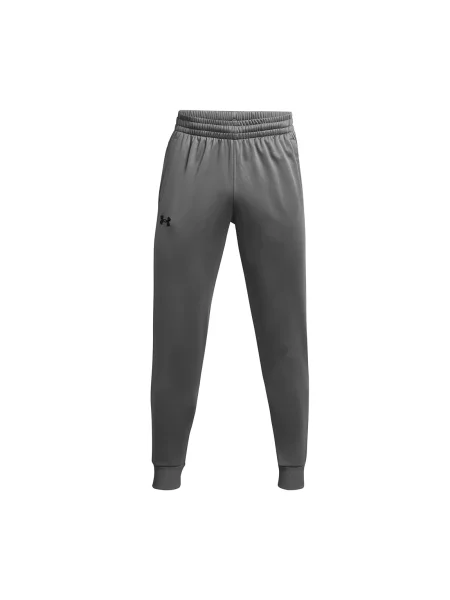 Спортен панталон Under Armour Fleece с изчистен дизайн черно