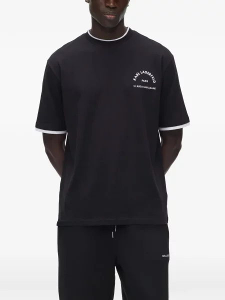 Gulerat tricou Karl Lagerfeld negru