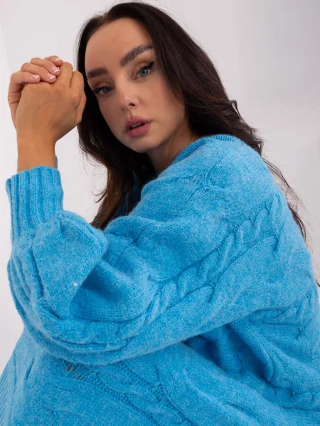 Pulover Fashionhunters albastru