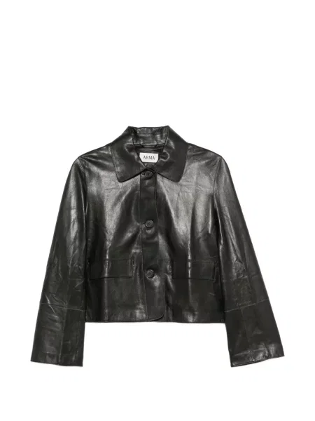 Geanta de piele Arma negru