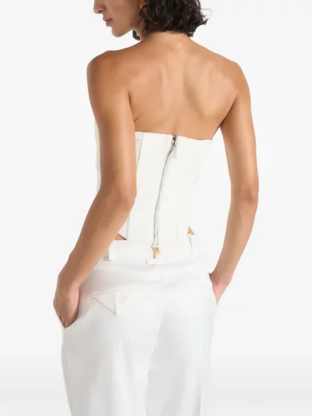 Top Manière De Voir din satin alb