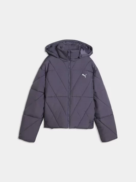 Демісезонна куртка PUMA Quilted Puffer Jacket W комбінований верх сірий