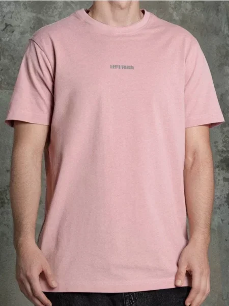 Sinsay Koszulka z krótkim rękawem różowy