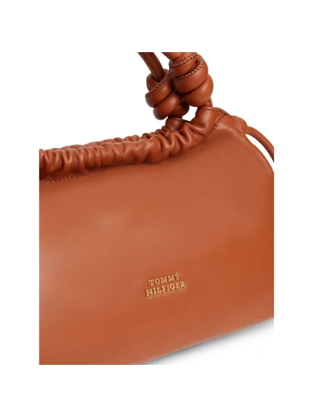 Tommy Hilfiger Geantă Th Soft Leather Med Crossover maro