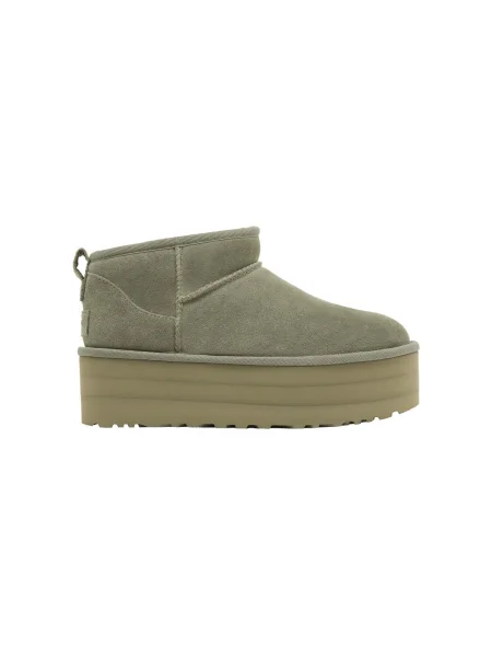 Botine Ugg cu platformă clasici alb