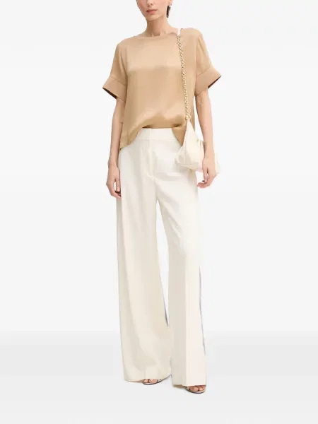 Scurt top Sisley din satin