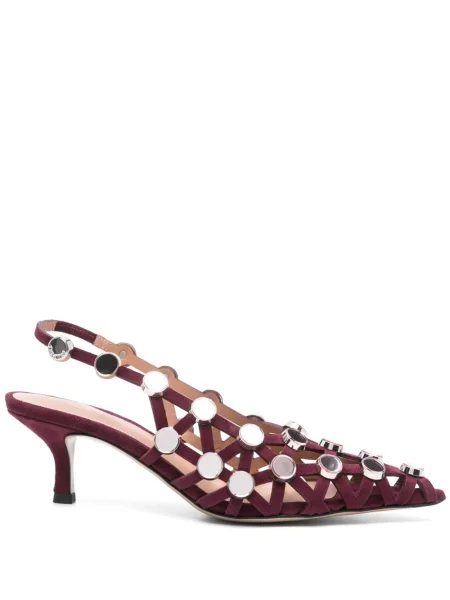 Pantofi cu toc The Attico slingback violet