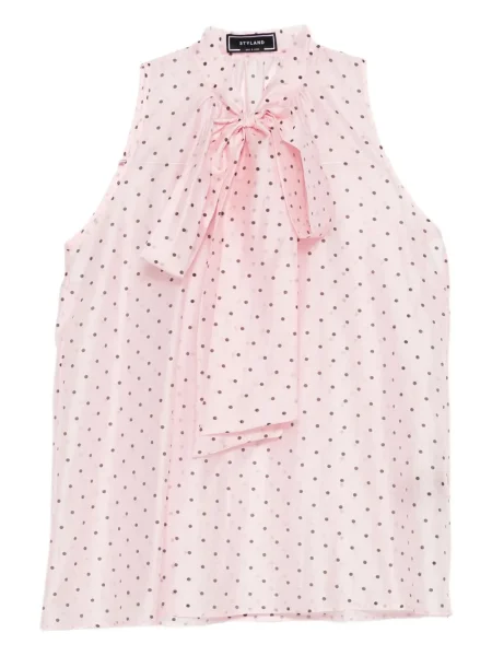 Bluză Styland cu buline roz