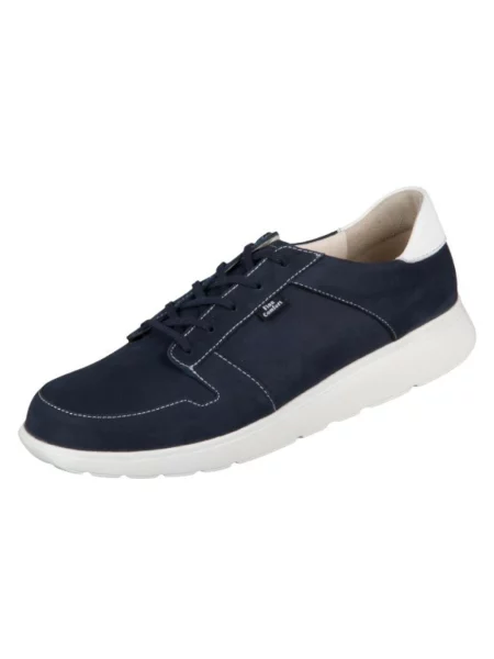 Sneakersy Finn Comfort sznurowane niebieskie