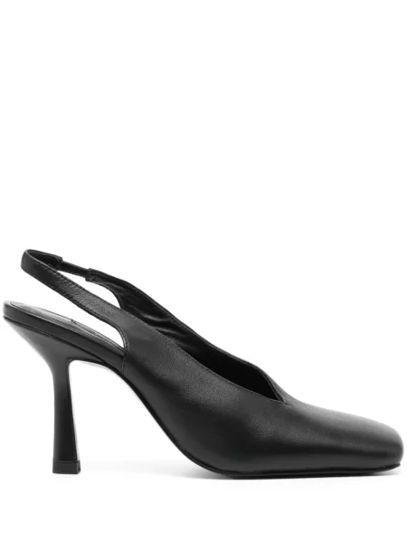 Papuci tip mules Senso slingback negru