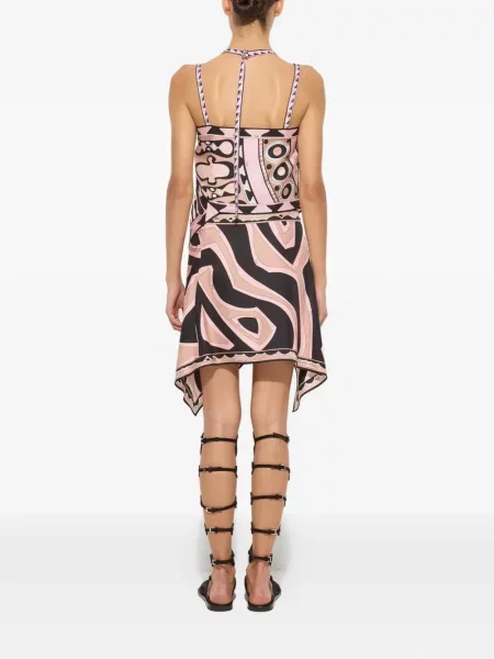 Jedwabna spódnica Pucci z nadrukiem czarna