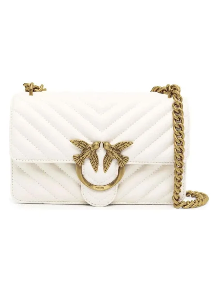 Crossbody kabelka Pinko béžová