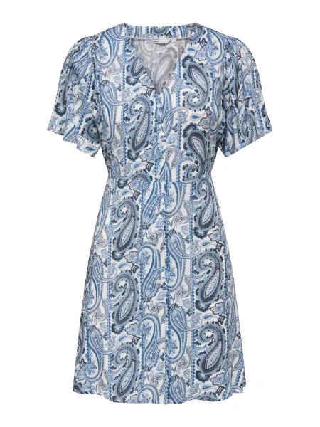 ONLY Rochie de vară ONLEVIDA albastru marin / azur / albastru deschis alb