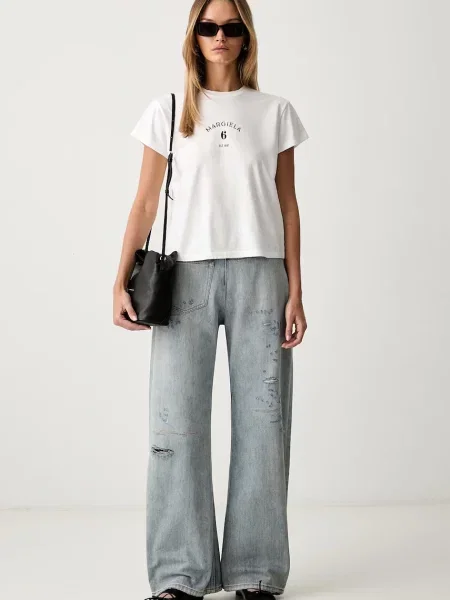 Maison Margiela tričko bílé
