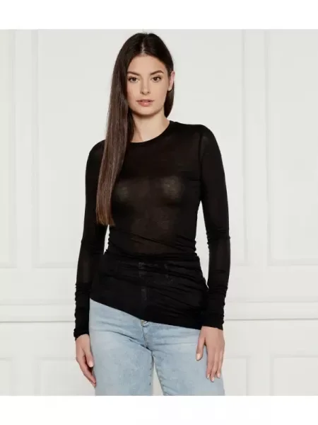 MAX&Co. Bluză ORIONE cu adaos de lână negru