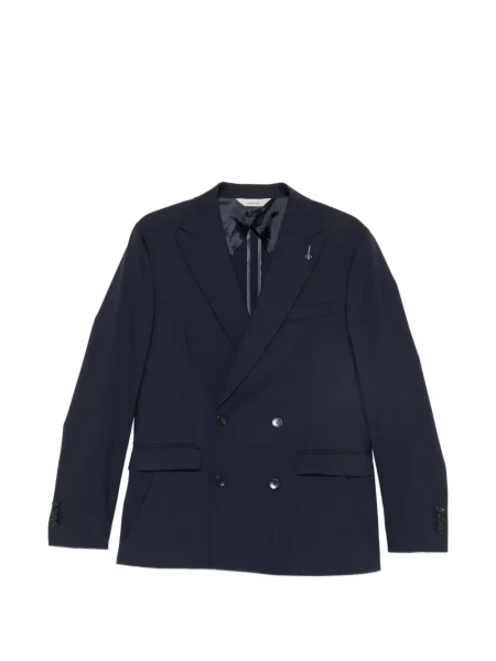 Costum Paoloni cu două rânduri de nasturi albastru