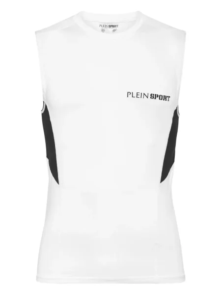 Tricou Plein Sport din jerseu alb