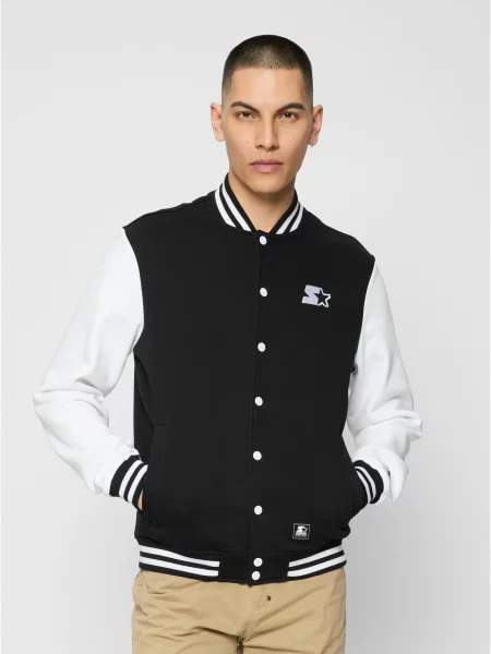 Jakna Starter Black Label iz flisa bela