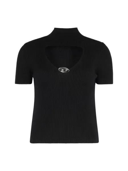 Sweter Diesel wełniany czarny