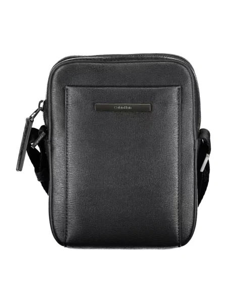 Torba na ramię Calvin Klein elegancka skórzana czarna
