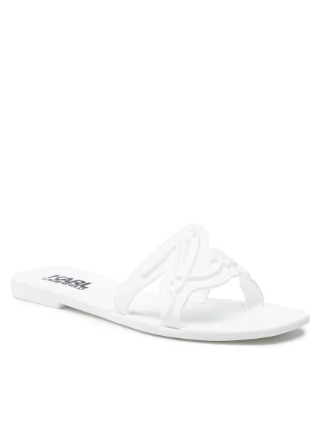 Natikači KARL LAGERFELD White Rubber bela