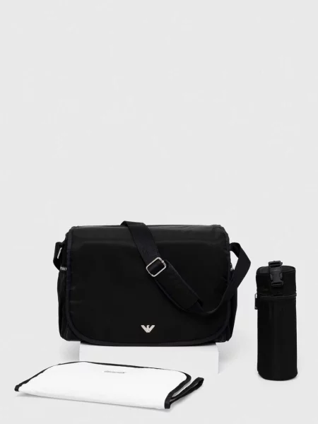 Emporio Armani Torba za kolica s funkcijom podloške za presvlačenje crna