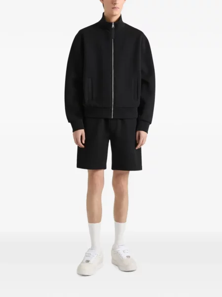 Bermude Givenchy din jacard cu model herringbone negru